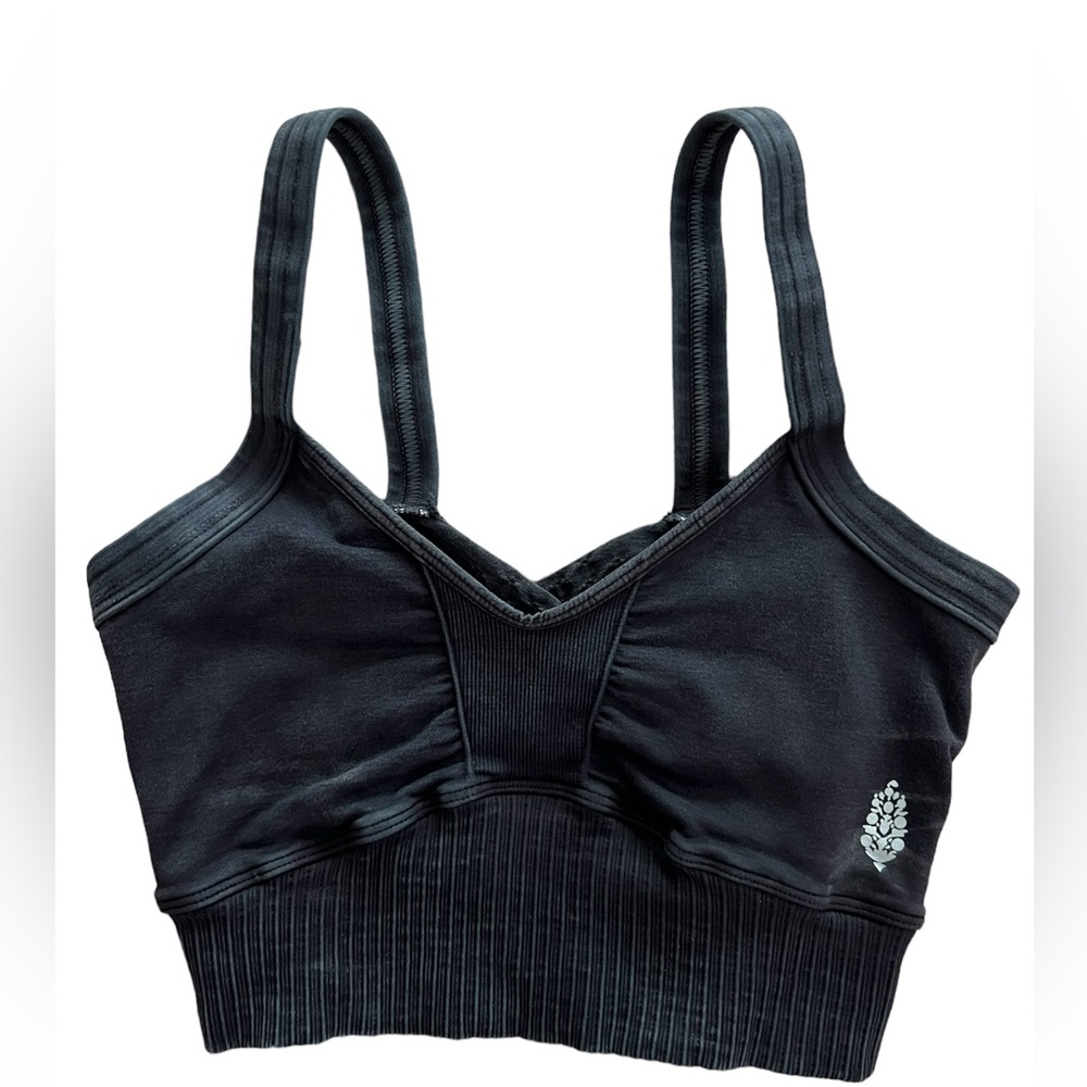 NWOT Free People Movement Bra Washed Black XS/S